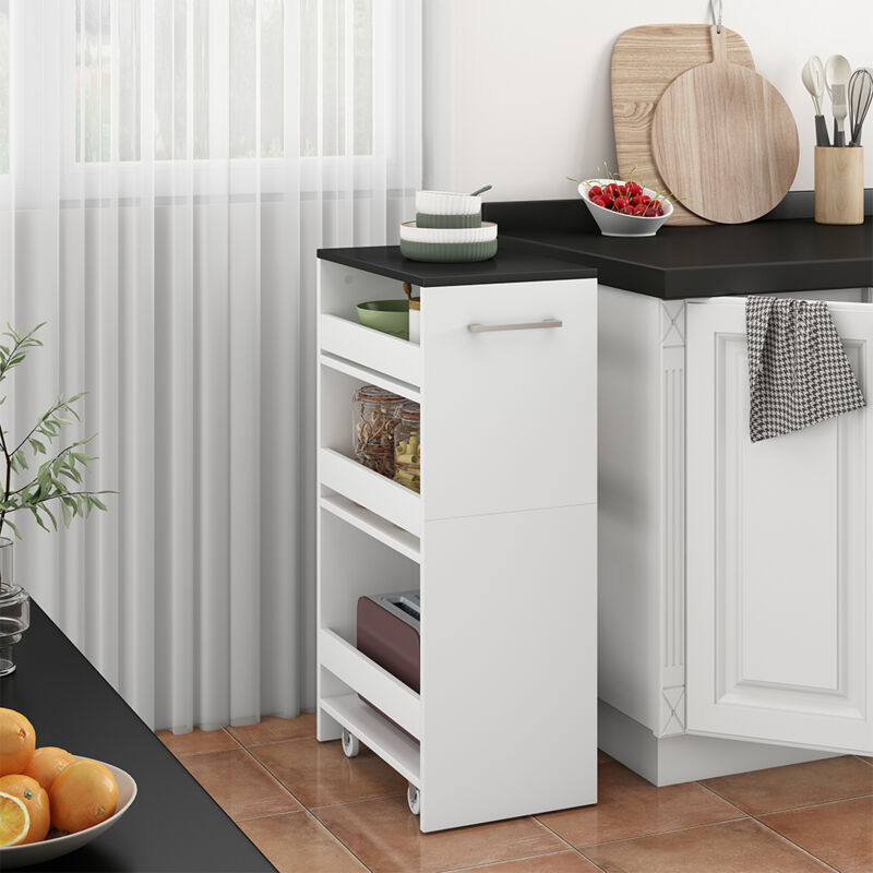 Vicco - Caisson à roulettes Rivo, blanc/anthracite, 30 x 84.8 cm