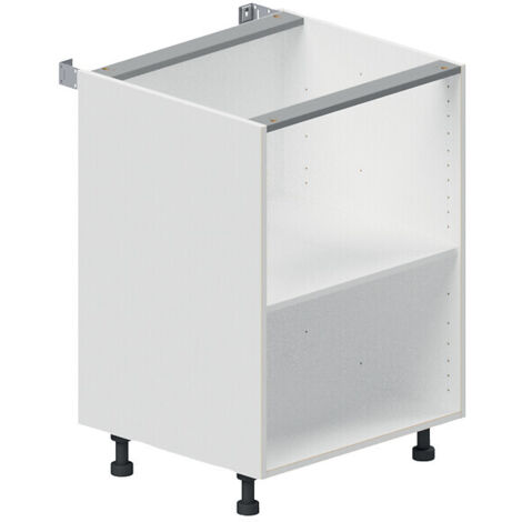 Caisson bas de cuisine hauteur 770 mm profondeur 540 mm largeur 400 mm coloris blanc + 1 tablette - LES MENUISERIES DU CENTRE