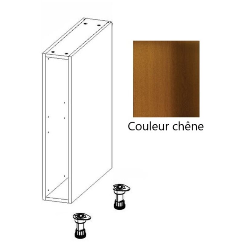 Gd Menuiseries - Caisson Cuisine Bas Chene Range épice H700 x L150