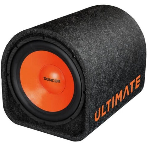 Caisson de basses actif 12" 600W – Plage de fréquences 25-3000Hz – Design compact avec bords en caoutchouc NBR – Sencor