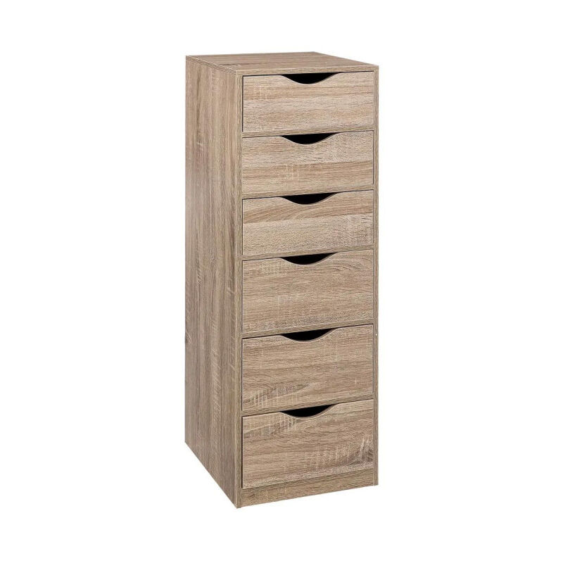 Five Simply Smart - Caisson de Bureau 6 Tiroirs 100cm Naturel