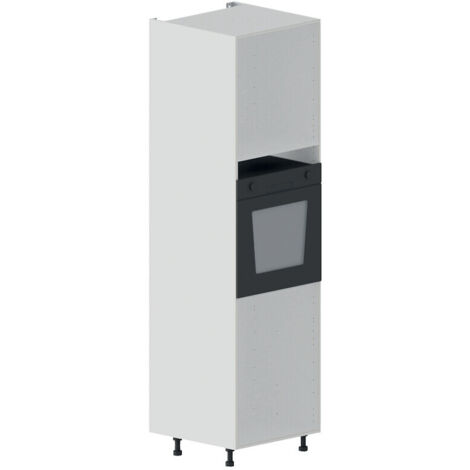 Caisson de cuisine. armoire hauteur 2100 mm profondeur 610 mm largeur 600 mm coloris blanc - LES MENUISERIES DU CENTRE