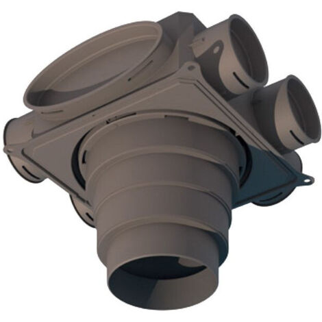 Caisson de distribution plat 6 piquages pour reseaux clip & go - Cdp 6x75 - Atlantic