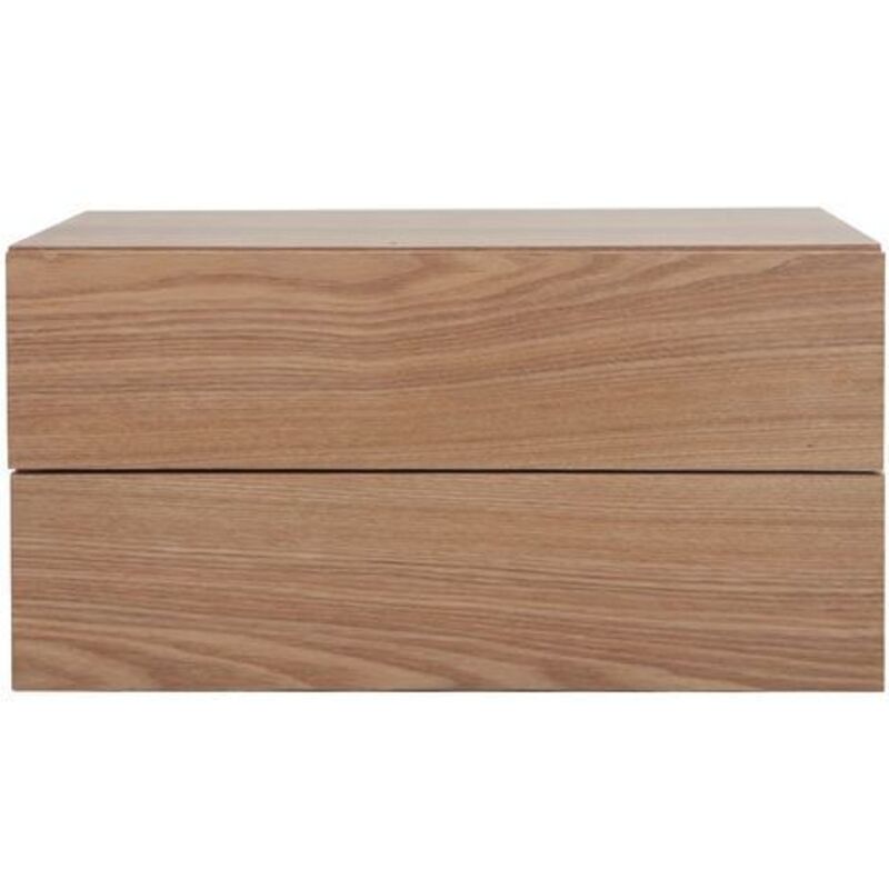Caisson de rangement 2 tiroirs bois clair frêne MAX Caisson de rangement 2 tiroirs bois clair frêne MAX