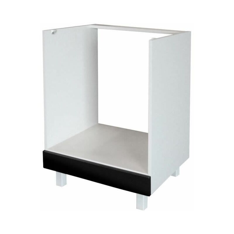 Pop Meuble bas four l 60 cm - Noir brillant