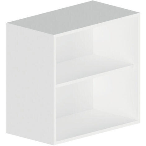 Caisson haut de cuisine hauteur 560 mm profondeur 330 mm largeur 600 mm coloris blanc + 1 tablette - LES MENUISERIES DU CENTRE