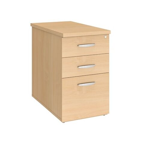 Caisson de bureau Bois massif Bois clair – Bluedigo