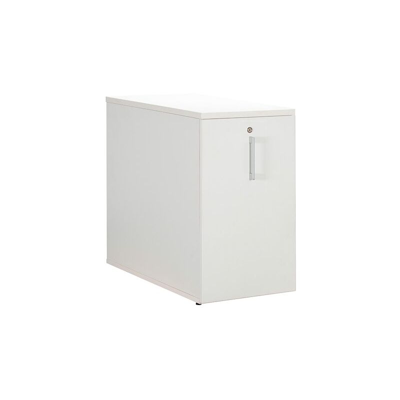 Sans Marque - Caisson bois blanc hauteur bureau Tower Essens h 73cm - Maxiburo