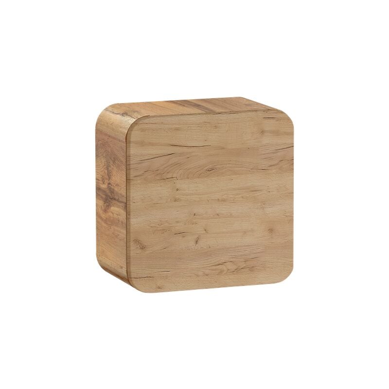 Caisson meuble haut de salle de bain - Chêne artisanal doré - L35-H35-P22 - ARRIBA