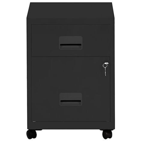 Caisson mobile - 2 tiroirs - anthracite - Maxiburo