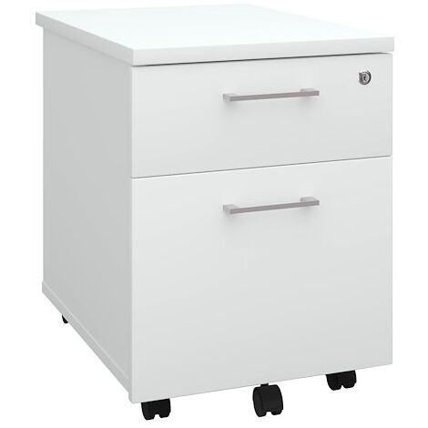 Caisson mobile bois 2 tiroirs - Arch - Tiroirs blanc - Maxiburo