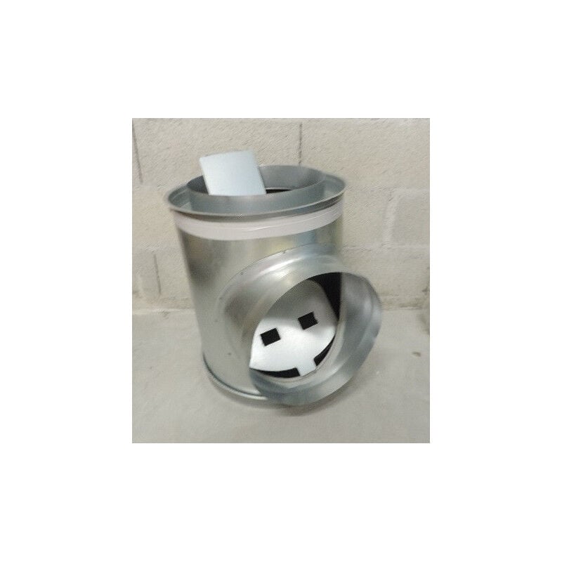 Aldes - Caisson piquage acier galvanise aeraulique/acoustique - diametre 315/400mm