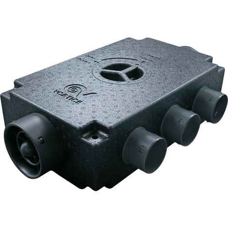 AXELAIR Caisson plénum répartiteur isolé en PPE insufflation