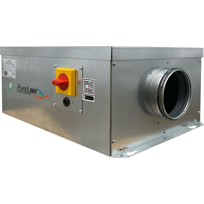 Vortice - minimax - Caisson d'extraction simple flux pour le tertiaire Ø125 - Laine de verre 25mm