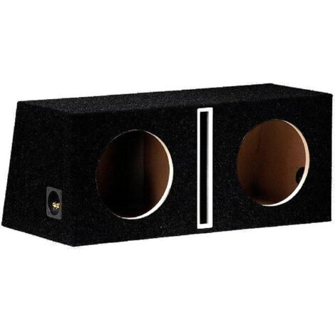 Caisson vide MDF 35l+35l sub25 noir