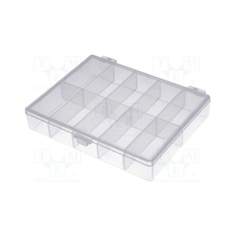 

Caja 10 Contenedores De 22x44x18,5mm Transparente