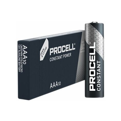 Caja 10 pilas alkalinas Procell Industrial LR03 (AAA)