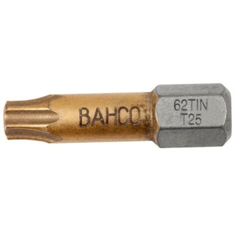 *CAJA 10 PUNTAS T25 25MM 1/4" TIN-BAHCO-7314150199440