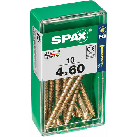 CAJA 10 uds. TORNILLO MADERA 397 CAB. PLANA YELLOX 4,0x60mm 397