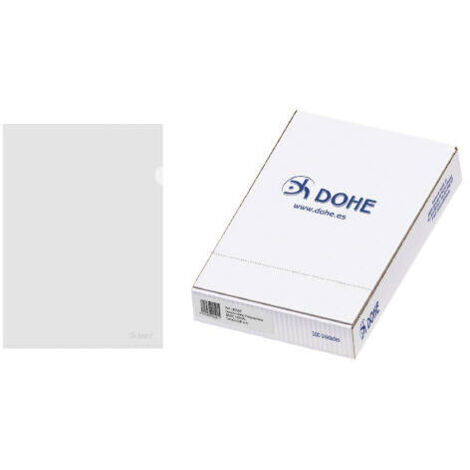 CAJA 100 DOSSIERES UÑERO BASIC CRISTAL A4 217X305 100 U DOHE 90591