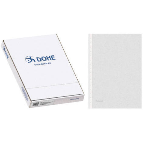 CAJA 100 FUNDAS MULTITALADRO BASIC PLUS FOLIO 235X330 DOHE 90580