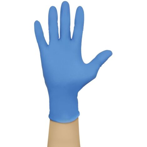 Caja 100 guantes desechables de nitrilo Azul - Talla S