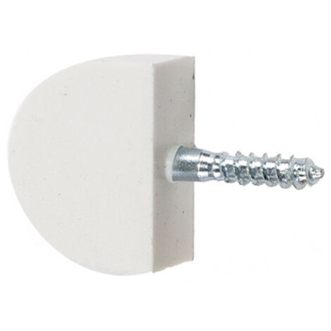 Caja 100 soporte estante vitrina plast. Blanco 14mm