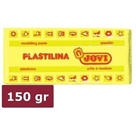 CAJA 15 PASTILLAS PLASTILINA 150 G - AMARILLO JOVI 7102