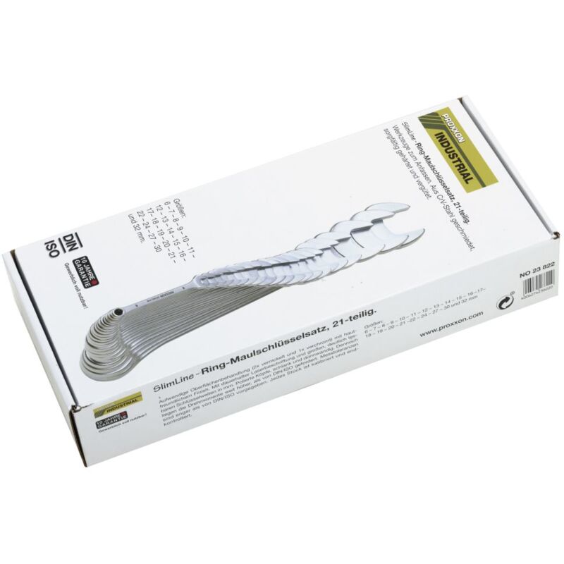 

Proxxon Juego de llaves combinadas, 21 piezas, 6-32 mm