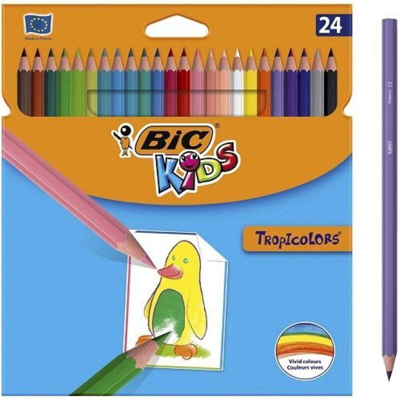

Genérica - Bic lpices de colores kids evolution stripes estuche de 24