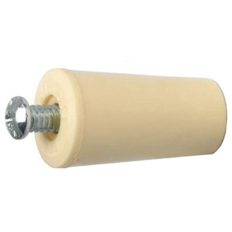 Caja 50 tope persiana corto de Ø24x35mm color marfil