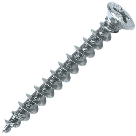Caja 500 PVC PLAST Tornillo cabeza avellanada 120° acero zincado SCELL-IT - 4,2x55 mm - PH2 - PVCPB42055