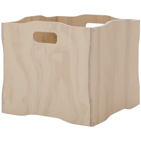 Caja de almacenaje Comboi apilable en madera contrachapada de pino  (39x39x33 cm), PLYKIT