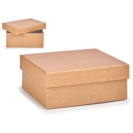 Caja almacenamiento para regalo de carton pequeña kraft - kraft