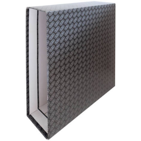 Caja archivador de palanca carton forrado elba folio lomo 85 mm negro