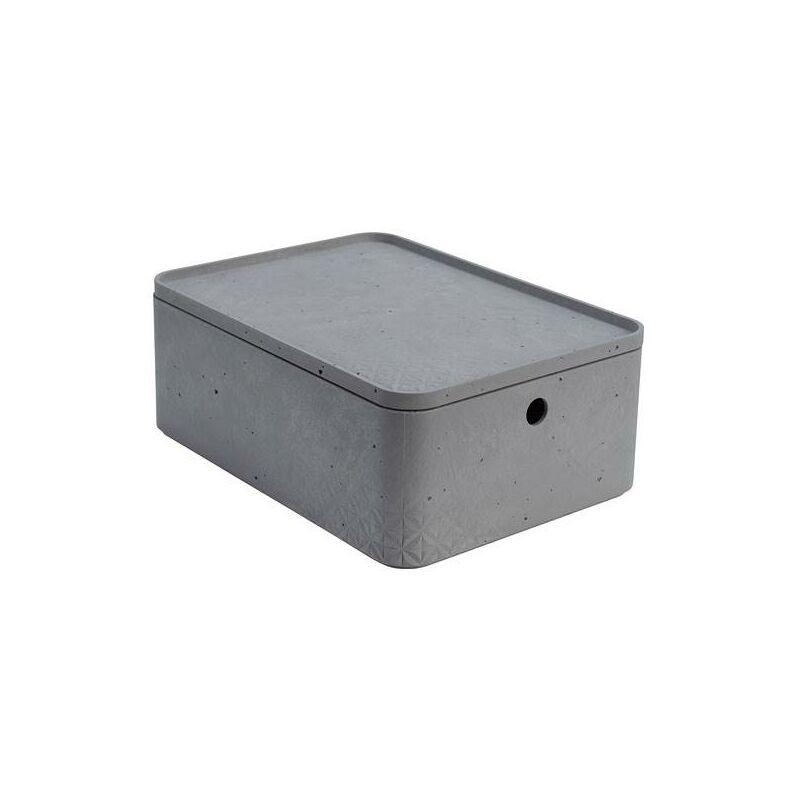 

Caja de ordenación Beton Cube 8,5L Gris Cemento - Curver