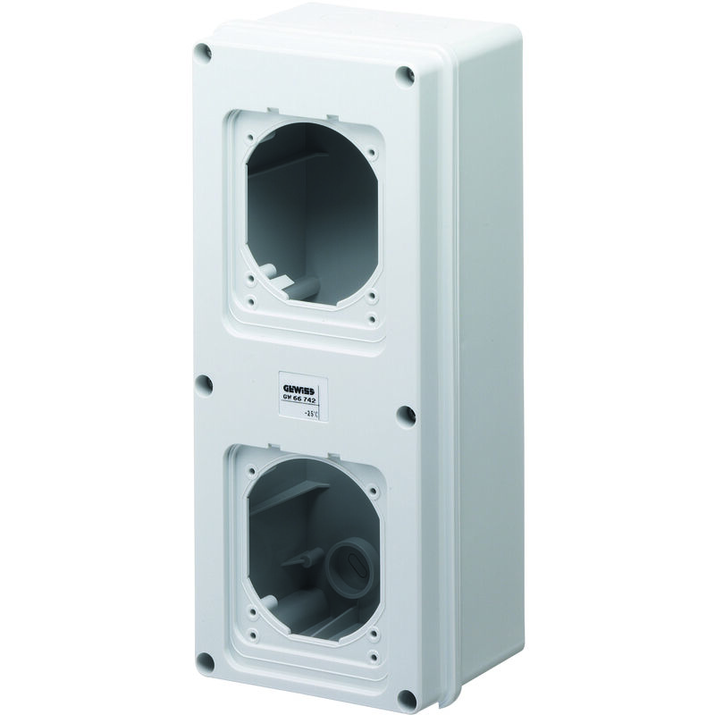 

CAJA C|TAPA TROQ. 2 BASES 16|32A GW66742 - Gewiss