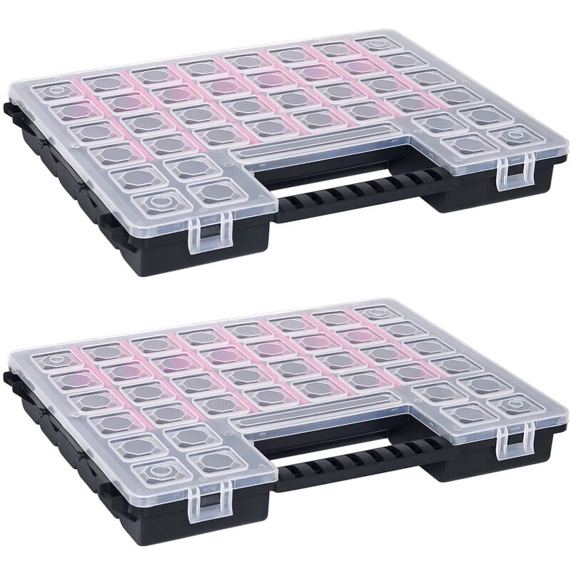 

Caja compartimentos 2 uds divisores plástico 385x283x50 mm