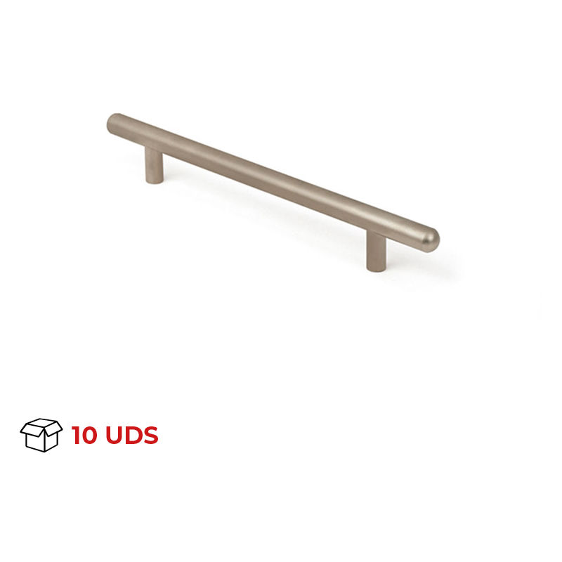 

Tirador Asa Mueble | Estilo Contemporáneo | Fabricado en Acero | Acabado en Níquel Bisú | Distancia Entrepuntos: 128 mm | Medidas 280*134*57 mm |