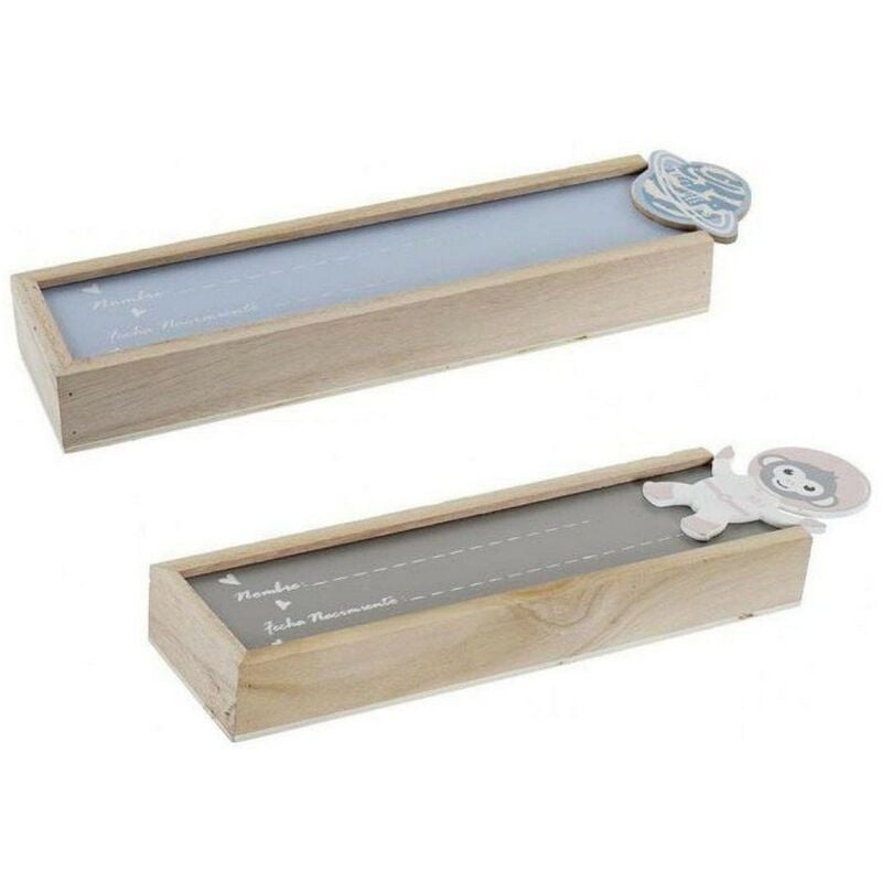 

Caja con Tapa DKD Home Decor Madera MDF (2 pcs) (25 x 8 x 6 cm)