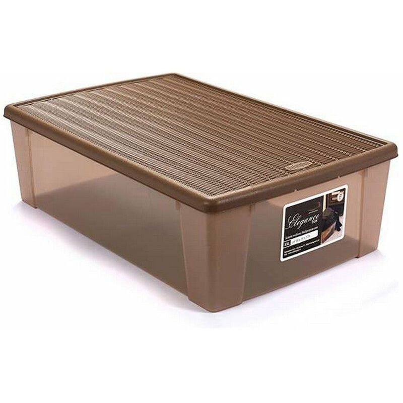 

Caja con Tapa Elegance Beige Plástico (38,5 x 17 x 59,5 cm)