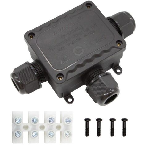 Caja Conexiones Estanca impermeable IP68 1 entrada 2 Salidas en T