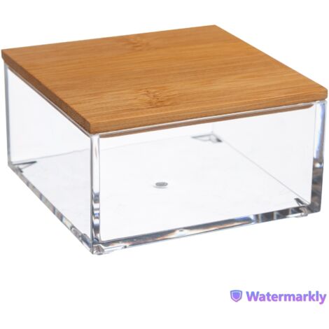 Caja cuadrada de bambú selena, modelo pequeño - 5five