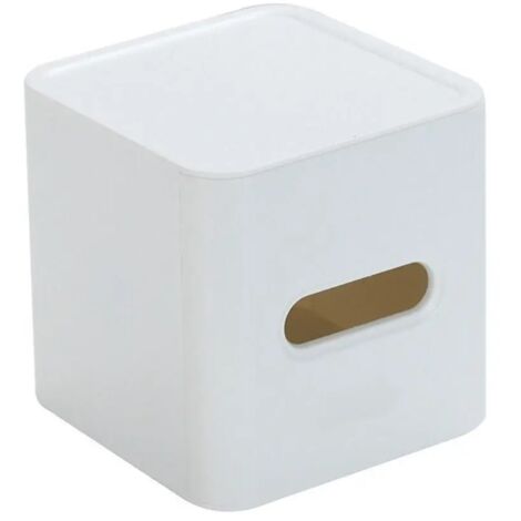 Caja cuadrada para guardar pañuelos de papel/toallas de cocina - blanca