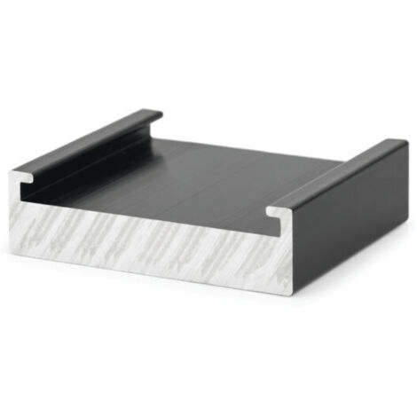Caja de 10 - Abrazadera de fijación rápida negra para paneles solares - Alu 35