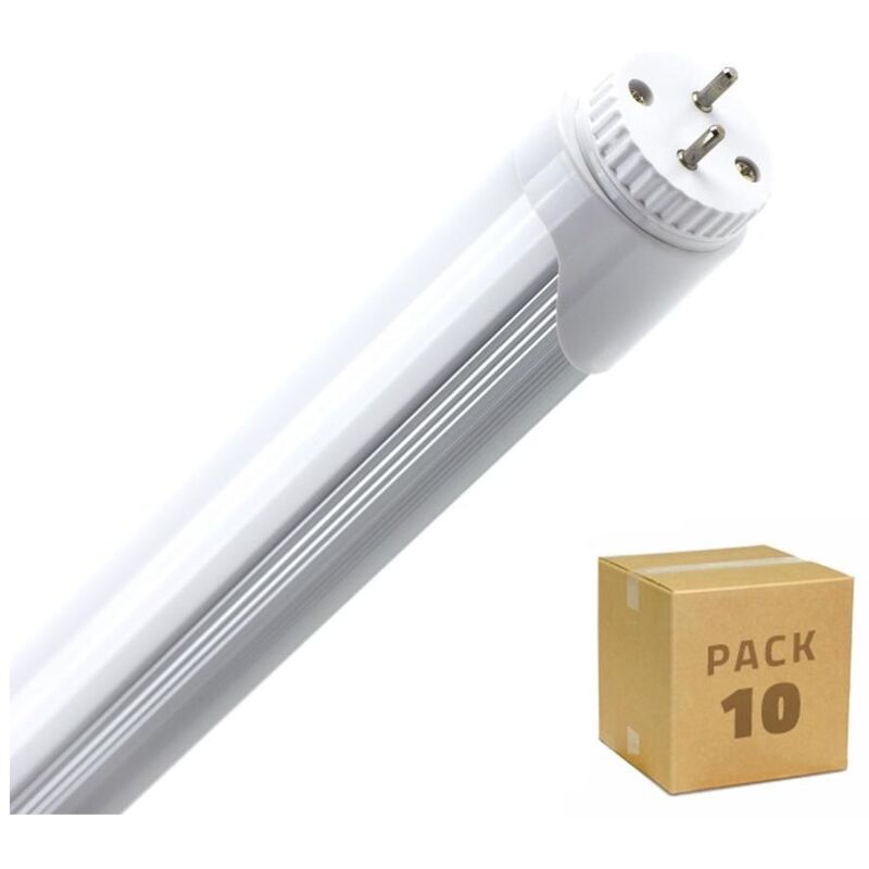 

Caja de 10 Tubo LED T8 600mm Conexión un Lateral 9W 120lm/W Blanco Neutro