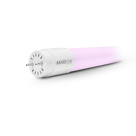 Caja de 10 tubos LED rosa para alimentos IP20 1200mm - 18W - 180-265V