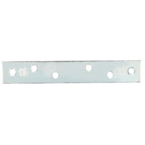 Caja de 100 placas rectas zincada 117x19x2mm 427 amig