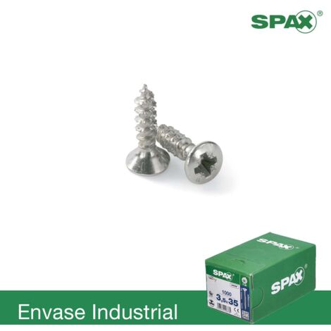 Caja de: 1000 Uds. Tornillo Abc Spax-S Bisagra Niquel Gota Sebo 4.0X16