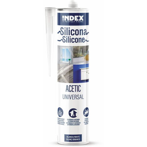 Caja de 12 - Silicona ácida universal polivalente 280 ml (Transparente)